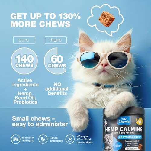 Hemp Cat Calming Treats - Melatonin Chews