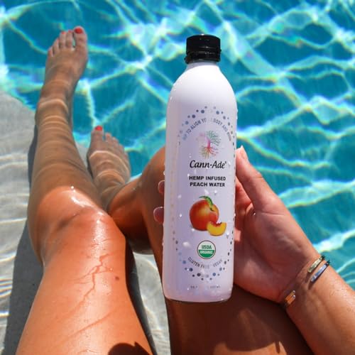Cann-Ade® Organic Adaptogenic Water, Peach Flavor