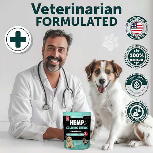 Calming Hemp Chews for Anxious Dogs - 70 Count