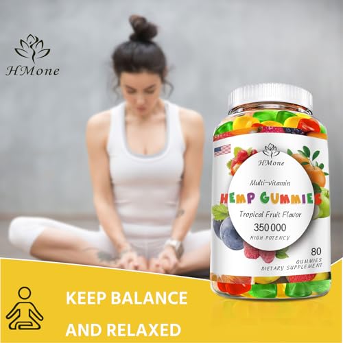 Organic High Potency Hemp Gummies - Vegan & Non-GMO