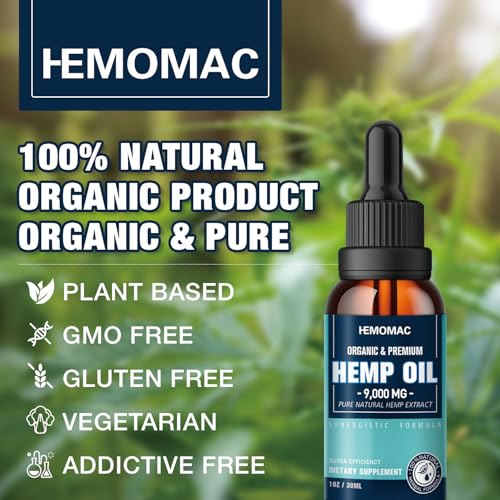 High Potency Organic Hemp Oil Tincture Drops