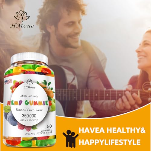 Organic High Potency Hemp Gummies - Vegan & Non-GMO