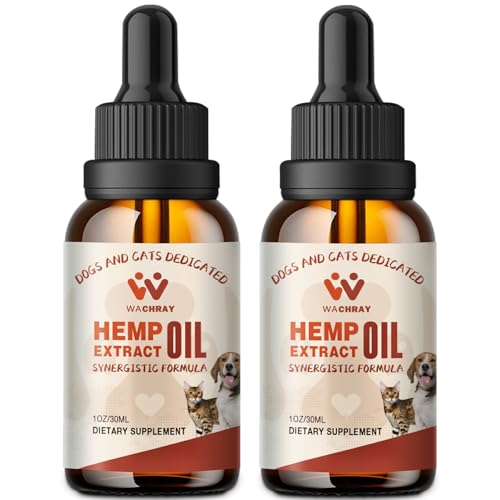 Calming Hemp Oil Drops for Pets - 2-Pack