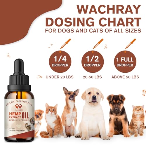 Calming Hemp Oil Drops for Dogs and Cats