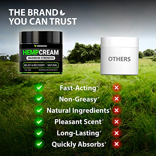 Odeseana Hemp Cream for Joints and Muscle Relief