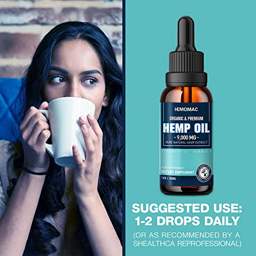 High Potency Organic Hemp Oil Tincture Drops