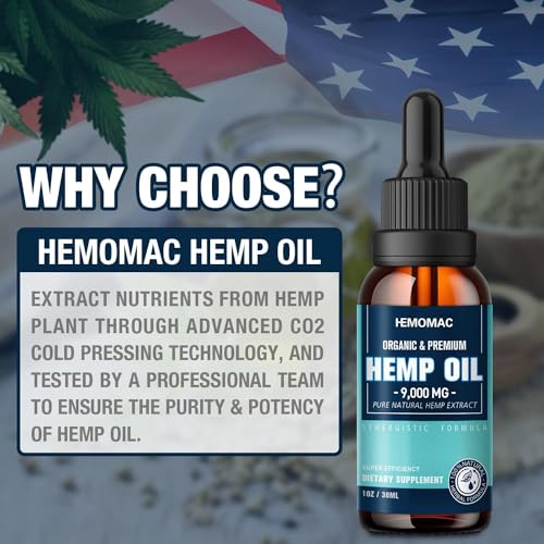 Organic Hemp Oil Drops - High Potency CBD