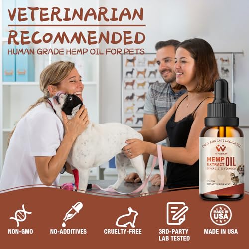 Calming Hemp Oil Drops for Dogs and Cats