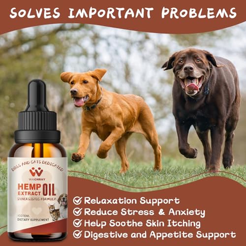 Calming Hemp Oil Drops for Dogs and Cats