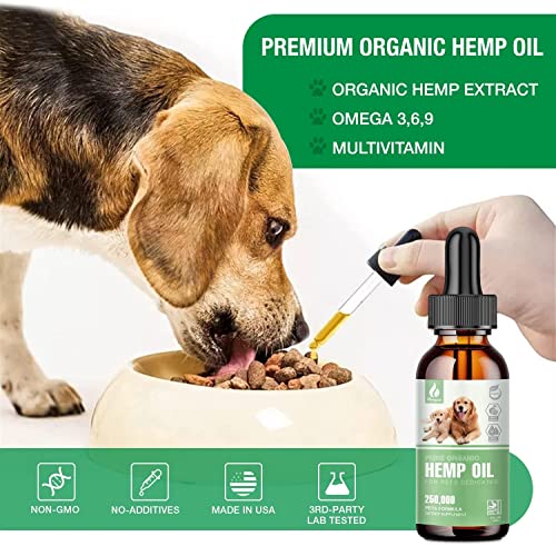 Organic Calming Drops for Dogs and Cats - CBD