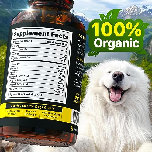 CBD Hemp and Salmon Oil for Pet Skin and Coat Health