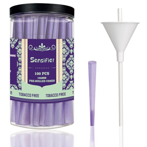 100 Pack King Size Purple Pre-Rolled Cones
