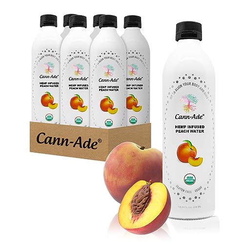 Cann-Ade® Organic Adaptogenic Water, Peach Flavor