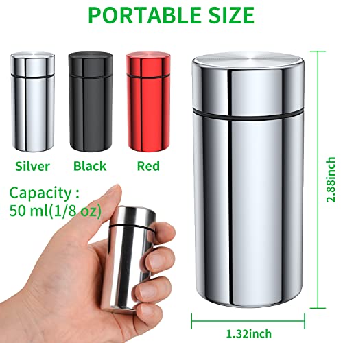 Airtight Aluminum Storage Jar 3-Pack for Herbs