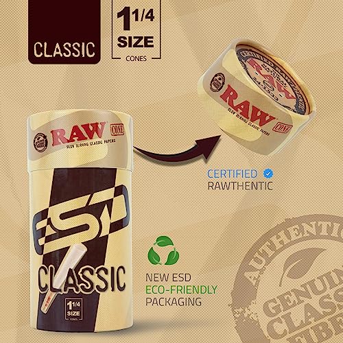 RAW Classic 1-1/4 Pre-Rolled Cone 50 Pack