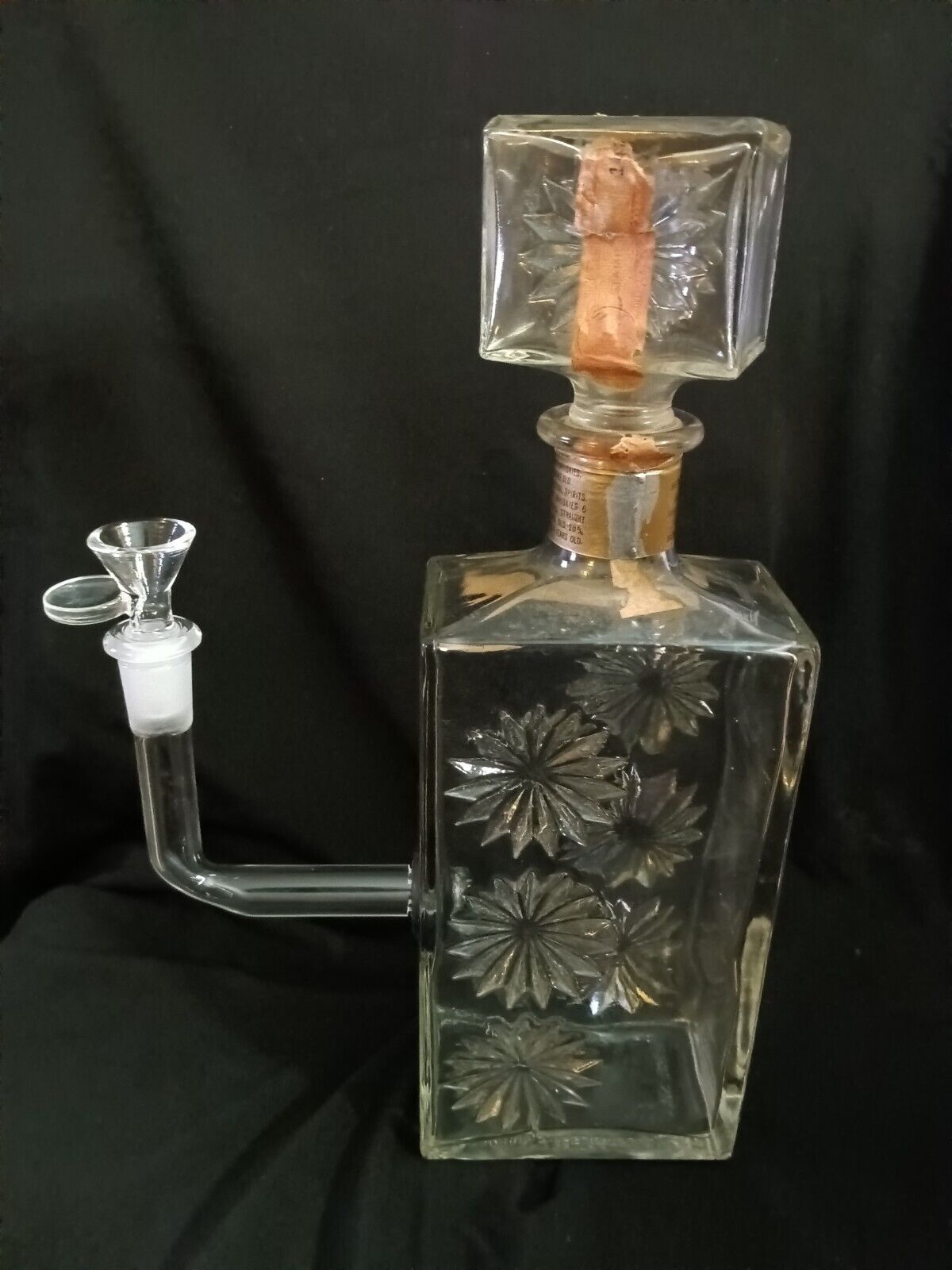 Vintage Four Roses Bourbon Bottle Bong Lamp