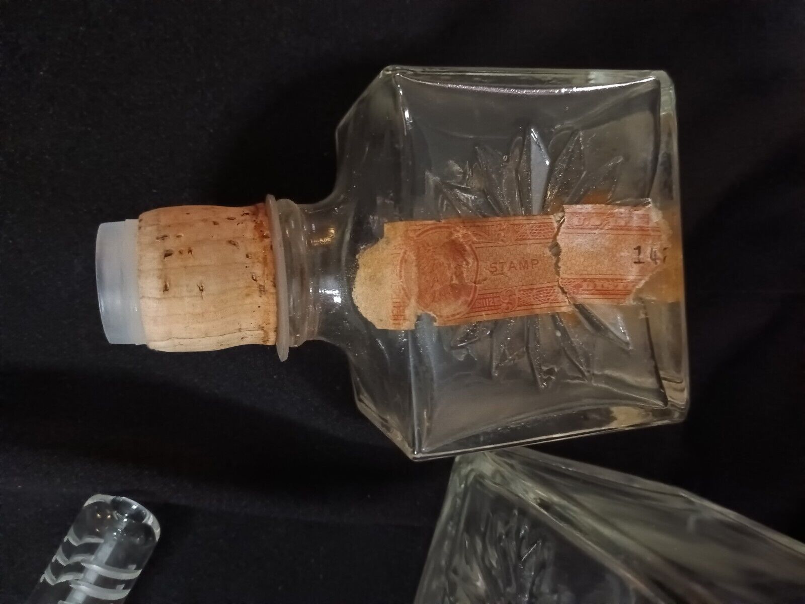 Vintage Four Roses Bourbon Bottle Bong Lamp
