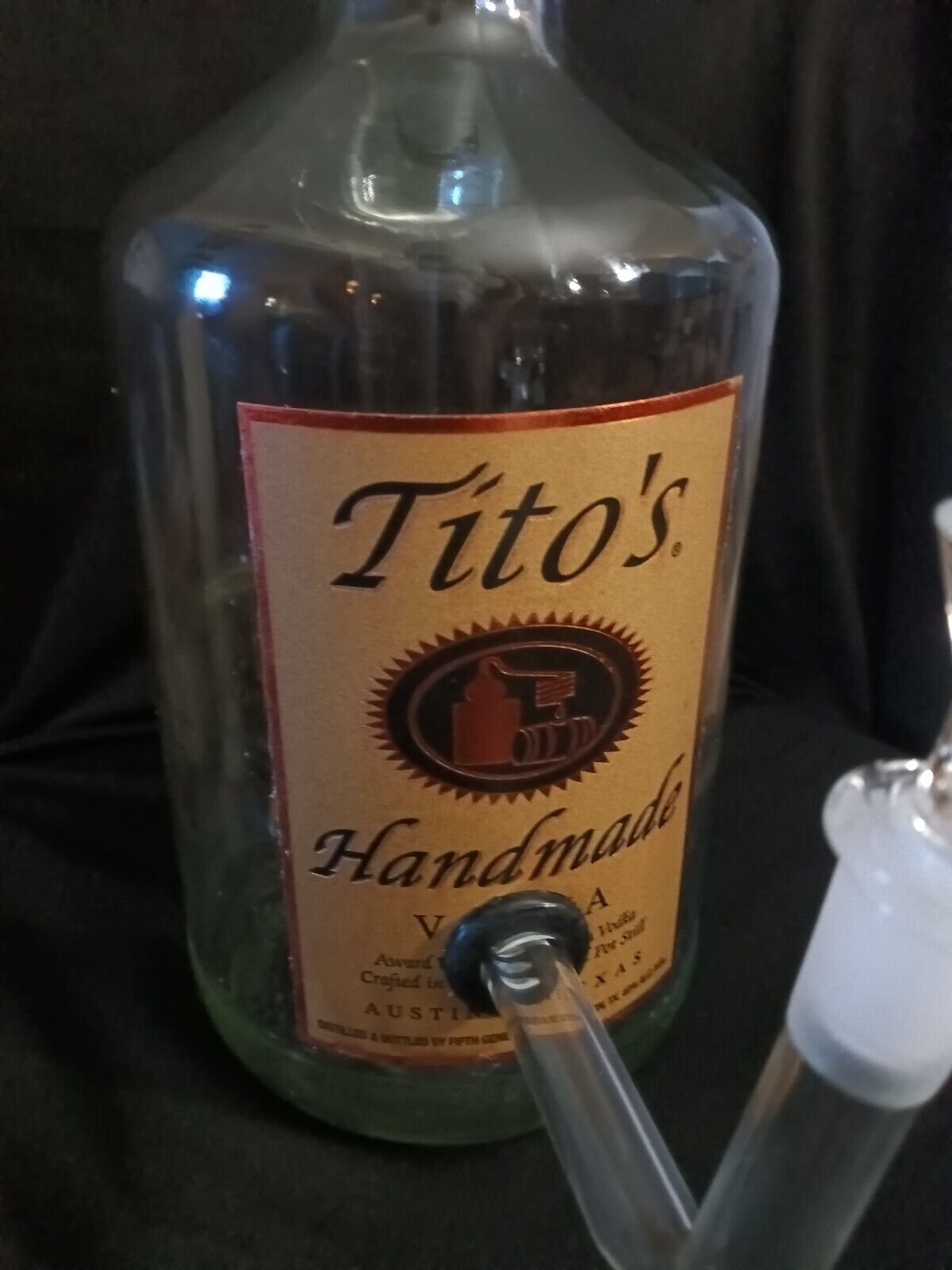 Tito’s Vodka Bong Lamp and Hookah Pipe