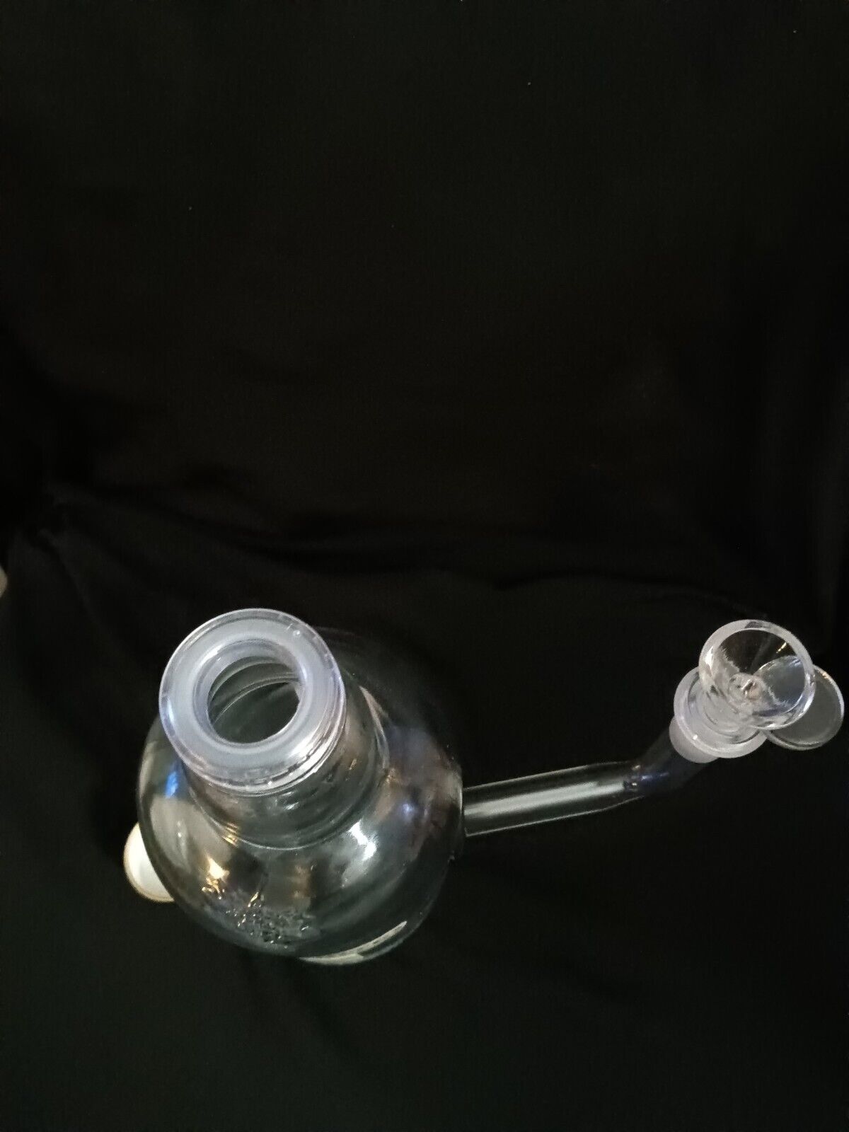 White Hennessy Glass Bong Hookah Pipe
