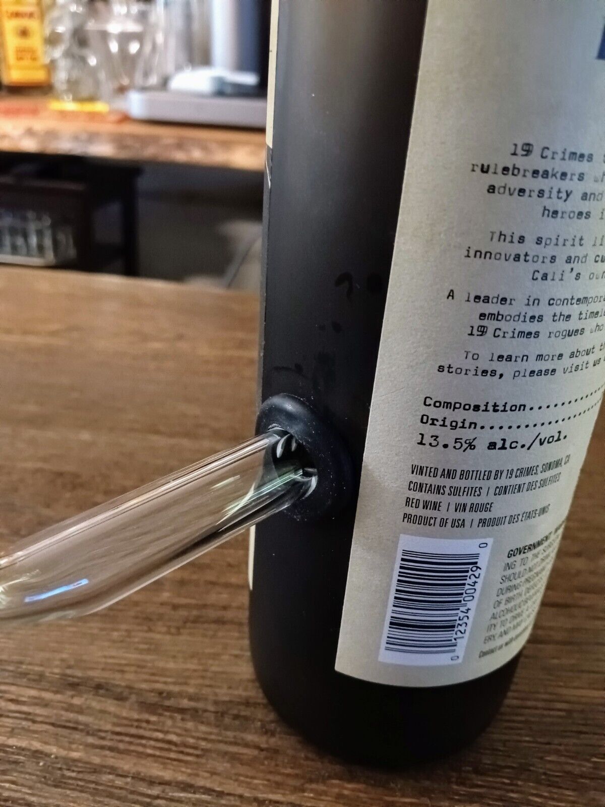 Snoop Cali Red Wine Bottle Bong Lamp