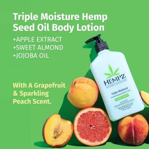 Hempz Triple Moisture Hydrating Body Lotion 17 Oz