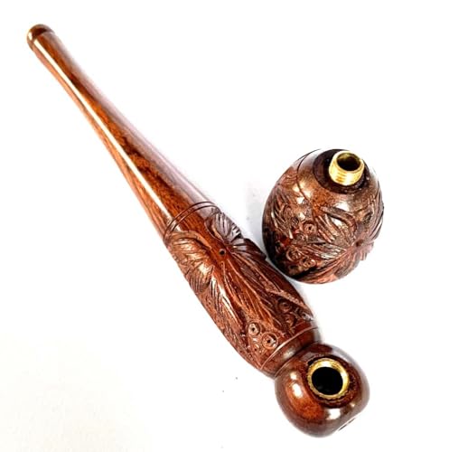 Artisan Carved 6-Inch Herbal Pipe for Gifting