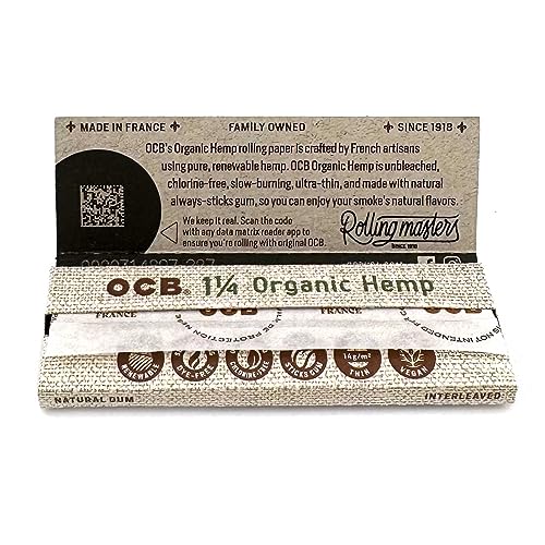OCB Organic 1 1/4 Rolling Papers - 3 Pack