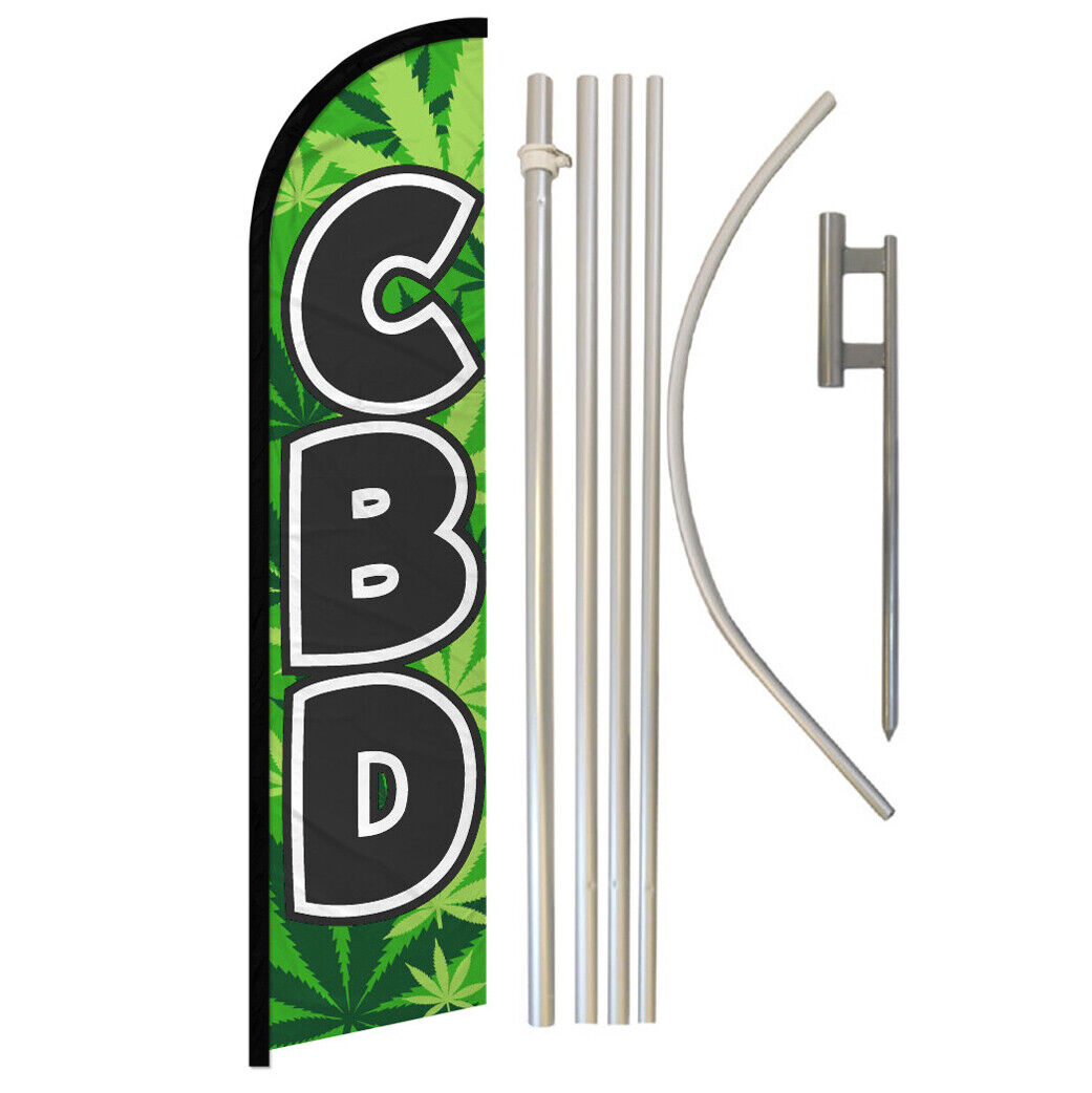 Vape Shop Windless Swooper Flag Kit