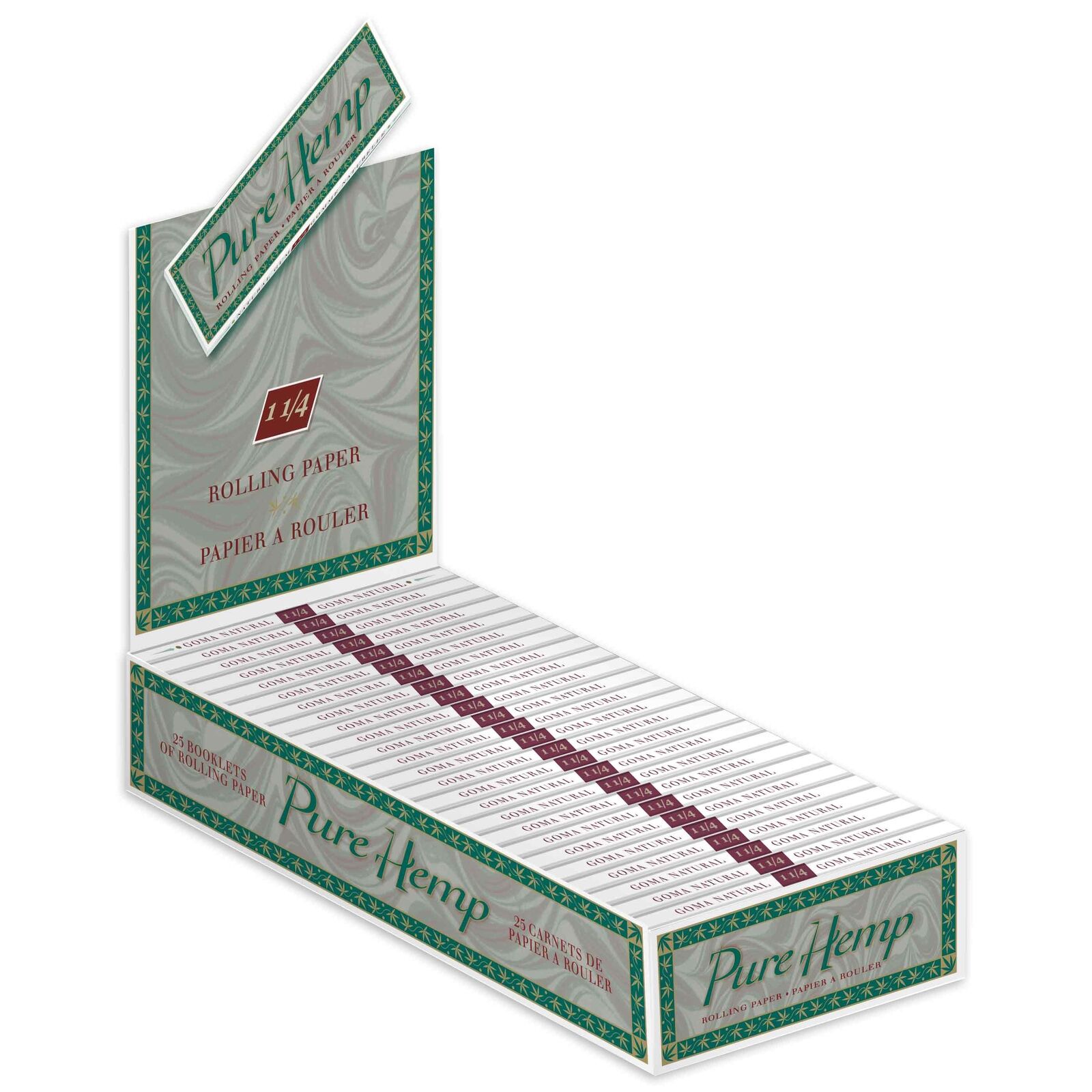 Pure Hemp Classic 1 1/4 Rolling Papers Box