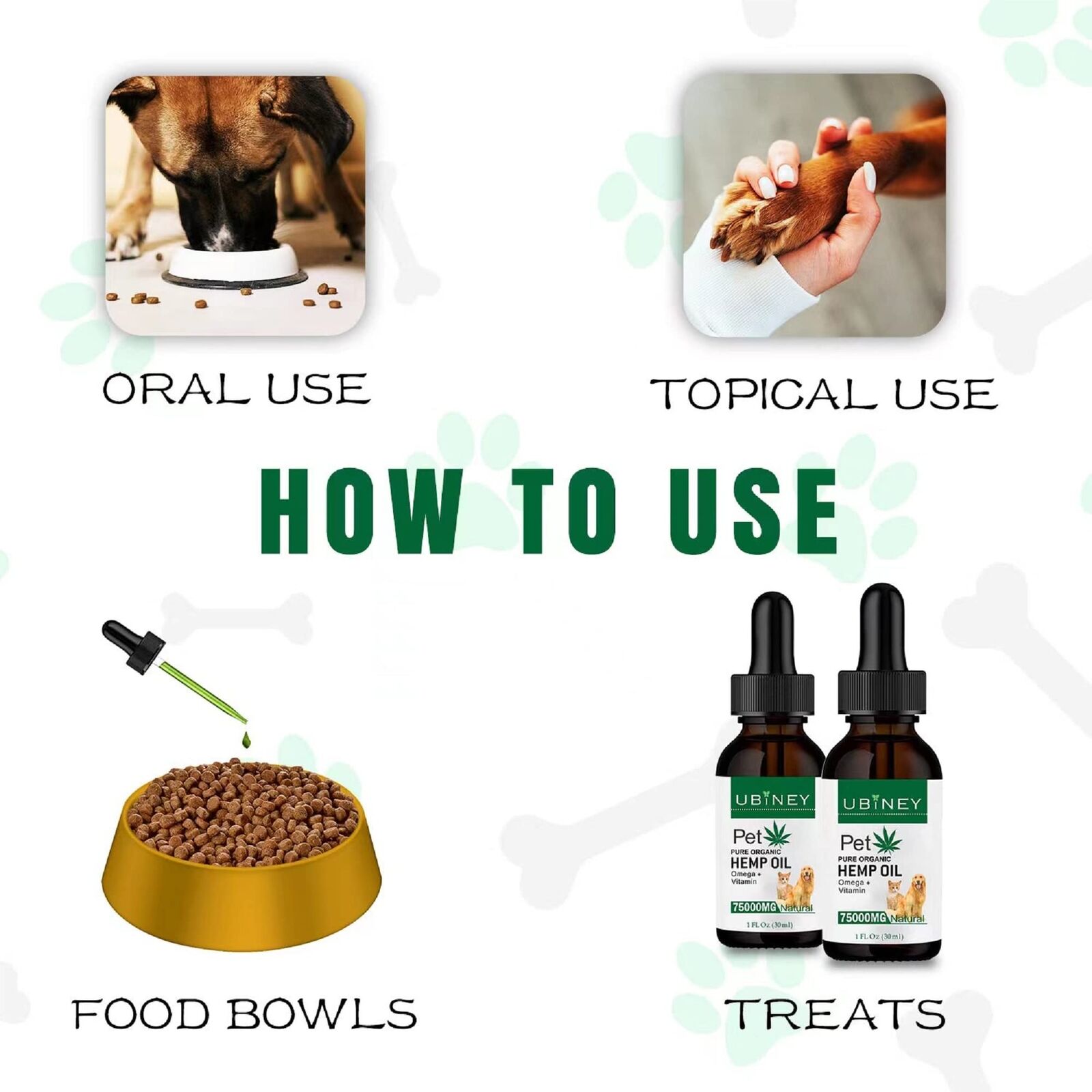 Organic Hemp Oil for Dogs and Cats - 2-Pack