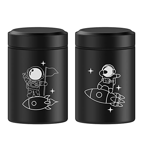 CUMFYHOUS 2-Pack Smell Proof Storage Jars