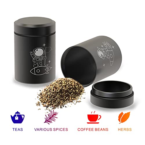 CUMFYHOUS 2-Pack Smell Proof Storage Jars