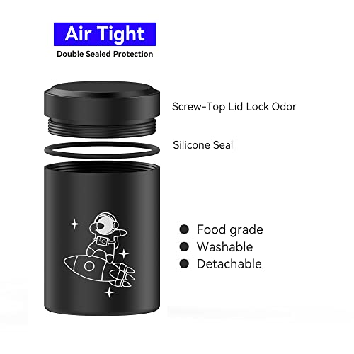 CUMFYHOUS 2-Pack Smell Proof Storage Jars