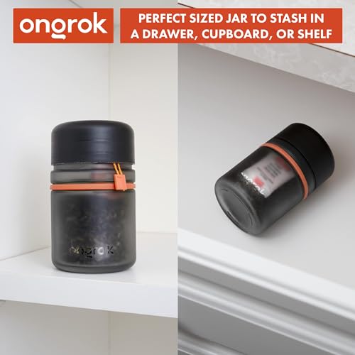 ONGROK UV Glass Storage Jars with Child Lid