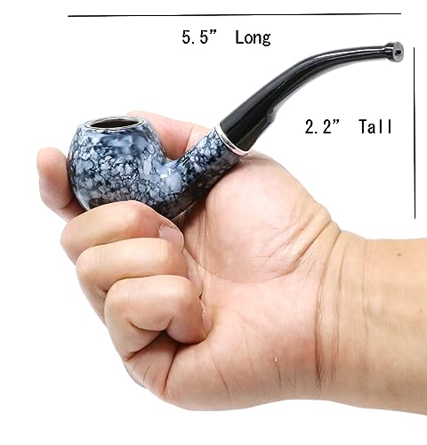 GStar Marbleized Tobacco Pipe for Smoking and Decor