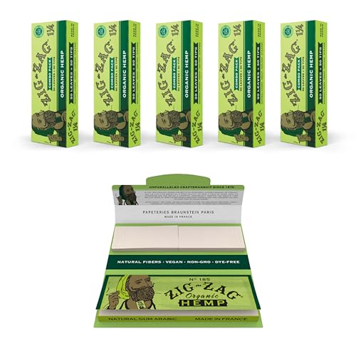 Zig-Zag Hemp Rolling Papers Combo - 5 Packs