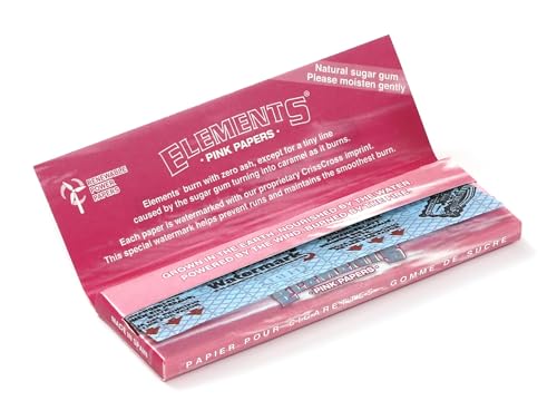 Elements Pink Rolling Paper 1 1/4 - 5 Booklets
