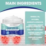 Nodfens Natural Relief Hemp Cream for Back, Knees, Neck, Fingers,Muscle Relaxer Original Plant Extracts - mineral oil, glycerin, isopropyl myristate, oenothera for More Soothing