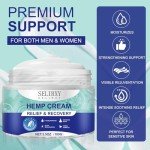 Nodfens Natural Relief Hemp Cream for Back, Knees, Neck, Fingers,Muscle Relaxer Original Plant Extracts - mineral oil, glycerin, isopropyl myristate, oenothera for More Soothing