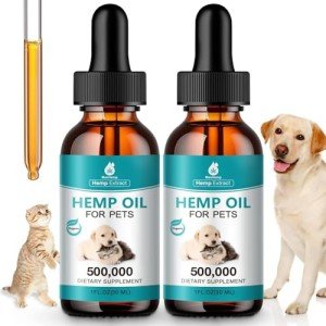 Organic Hemp Oil for Pet Anxiety and Pain Relief