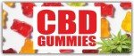 CBD Gummies Vinyl Mesh Advertising Flag