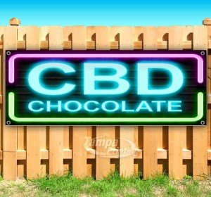 CBD Chocolate Vinyl Banner - Multiple Sizes Available