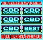 CBD Chocolate Vinyl Banner - Multiple Sizes Available