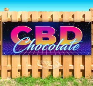 CBD Chocolate Vinyl Banner - Multiple Sizes Available