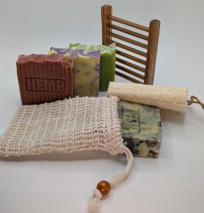 Hemp Shower Set 4 Bar Bundle