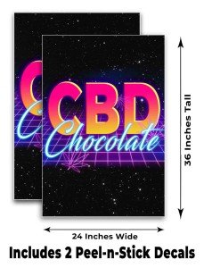 CBD Chocolate Edible A-Frame Sidewalk Sign 24x36