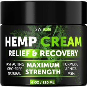SWIZON Hemp Cream for Muscle and Joint Relief