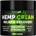 SWIZON Hemp Cream for Muscle and Joint Relief