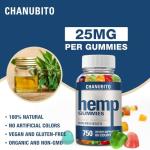 Organic High Potency Hemp Gummies for Adults