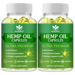 Maximum Strength Hemp Oil Capsules - 90 Count